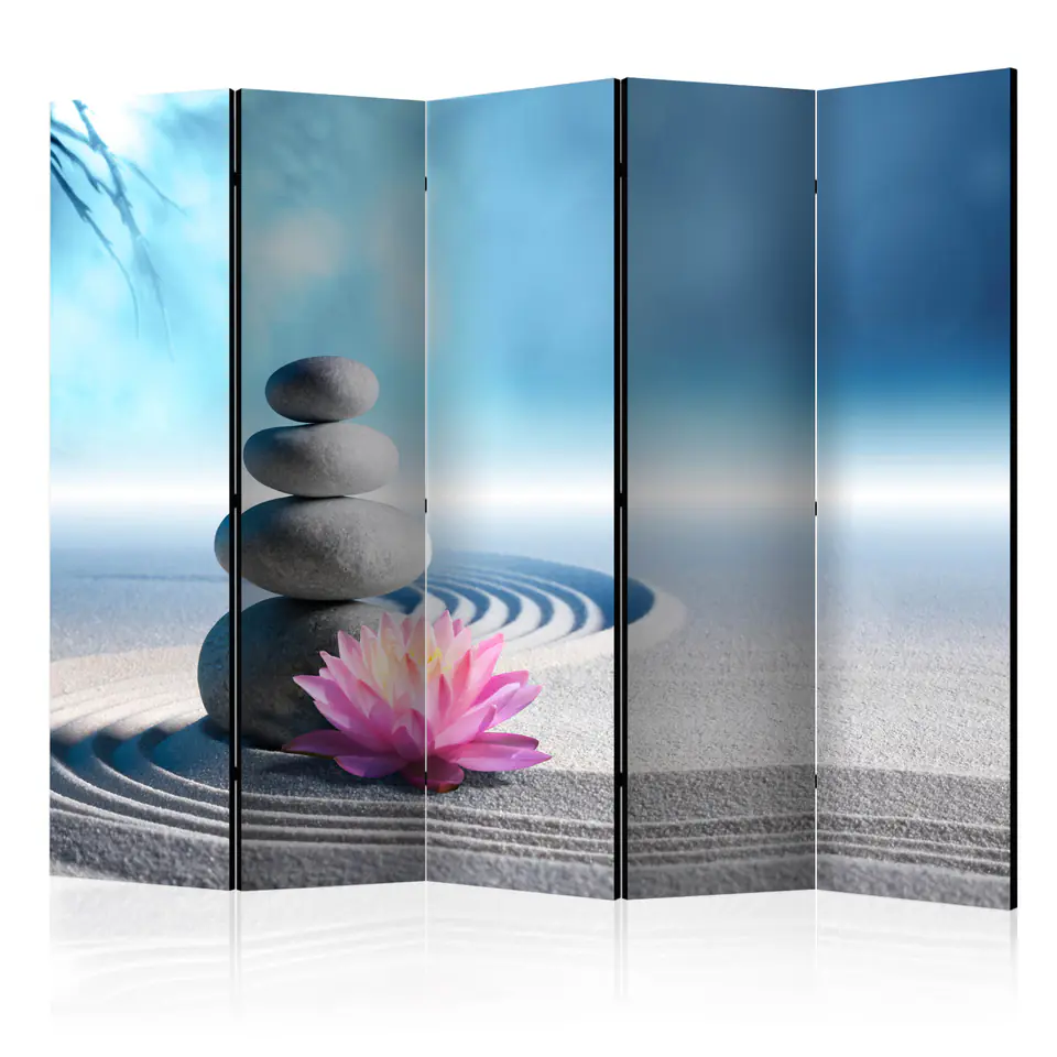 ⁨Parawan - Ogród Zen II [Room Dividers] (rozmiar 225x172, wykończenie Dwustronny)⁩ w sklepie Wasserman.eu