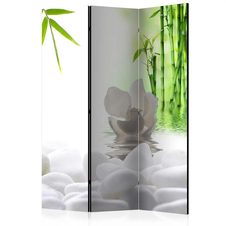 ⁨3-piece screen - Lake of Silence [Room Dividers] (size 135x172)⁩ at Wasserman.eu