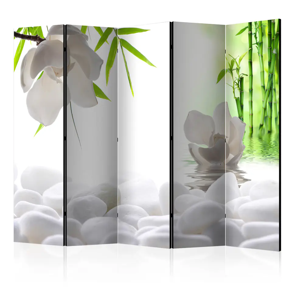 ⁨5-piece screen - Lake of Silence II [Room Dividers] (size 225x172)⁩ at Wasserman.eu