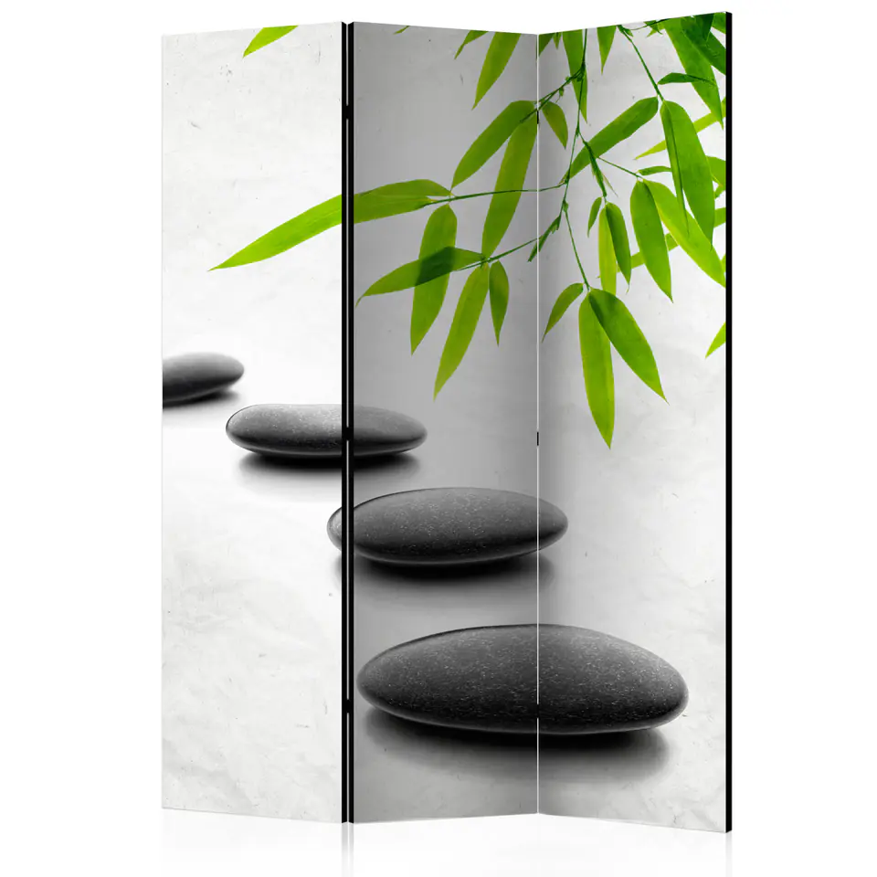 ⁨3-piece screen - Zen Stones [Room Dividers] (size 135x172)⁩ at Wasserman.eu