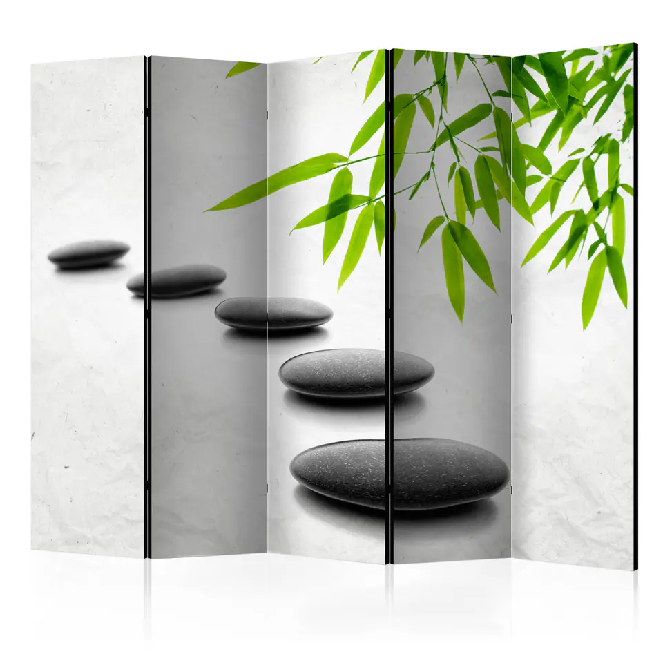 ⁨5-piece screen - Zen Stones II [Room Dividers] (size 225x172)⁩ at Wasserman.eu