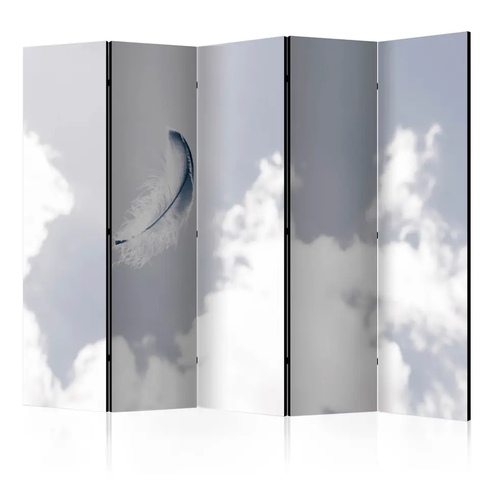 ⁨5-piece screen - Angel Feather II [Room Dividers] (size 225x172)⁩ at Wasserman.eu