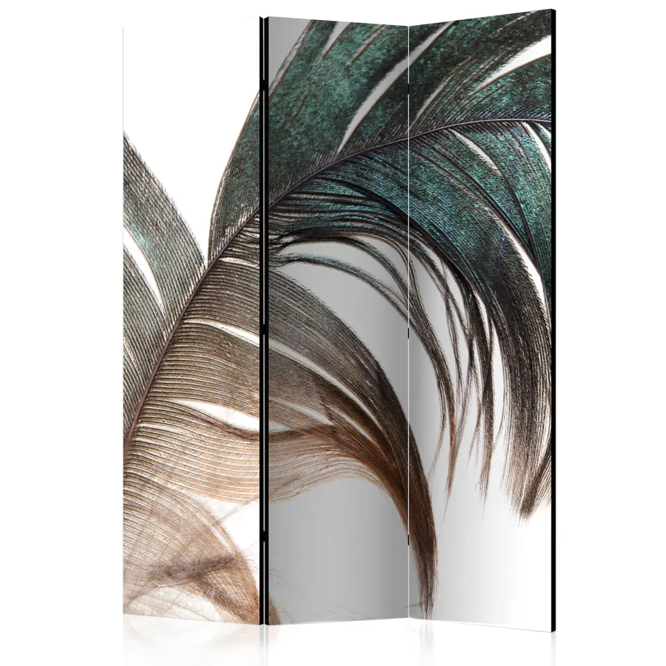 ⁨Screen 3-piece - Beautiful feather [Room Dividers] (size 135x172)⁩ at Wasserman.eu