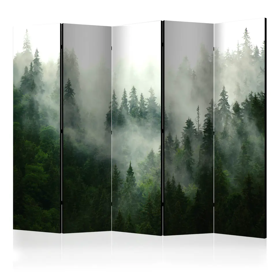 ⁨5-piece screen - Coniferous Forest II [Room Dividers] (size 225x172)⁩ at Wasserman.eu