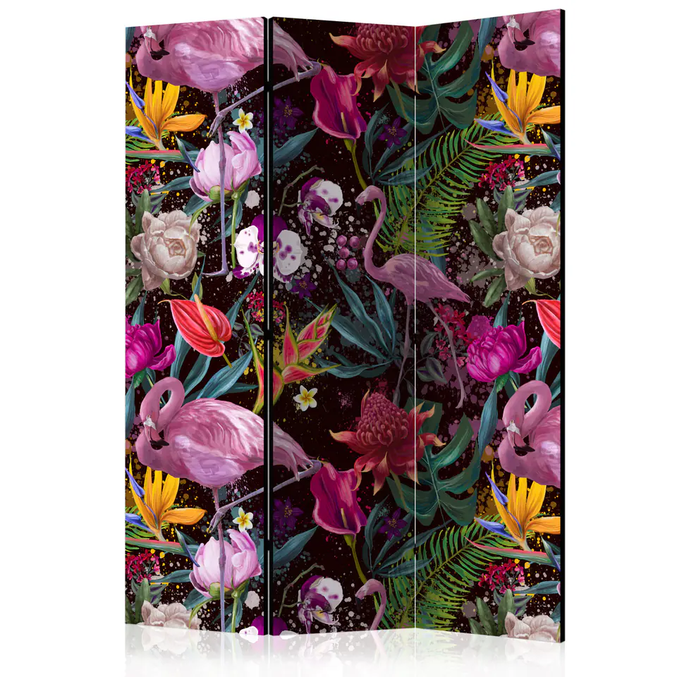 ⁨3-piece screen - Colorful exotic [Room Dividers] (size 135x172)⁩ at Wasserman.eu