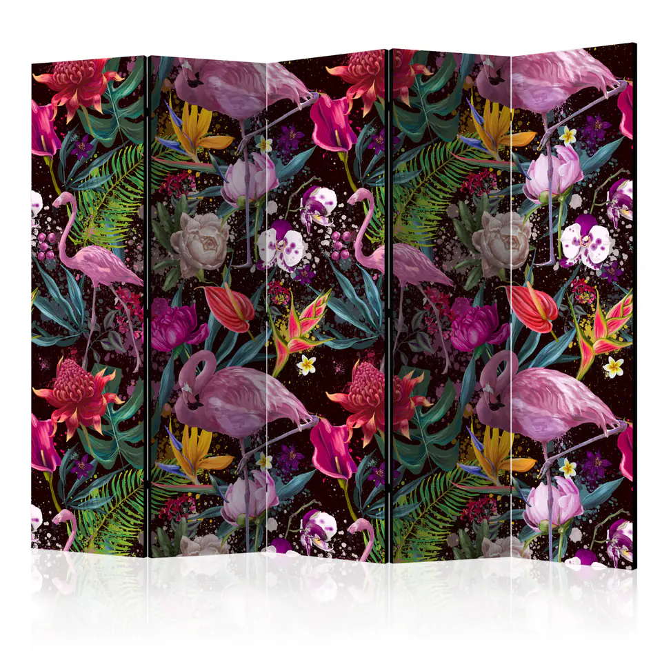 ⁨Parawan - Kolorowa egzotyka II [Room Dividers] (rozmiar 225x172, wykończenie Dwustronny)⁩ w sklepie Wasserman.eu