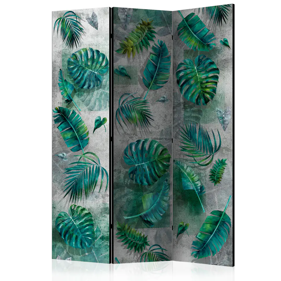 ⁨Parawan - Modernistyczna dżungla [Room Dividers] (rozmiar 135x172, wykończenie Dwustronny)⁩ w sklepie Wasserman.eu