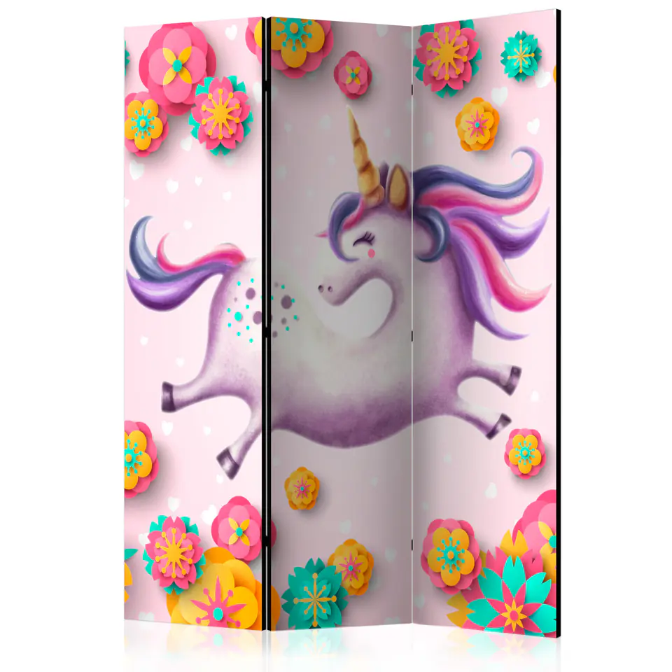 ⁨Parawan - Gibki unicorn [Room Dividers] (rozmiar 135x172, wykończenie Dwustronny)⁩ w sklepie Wasserman.eu