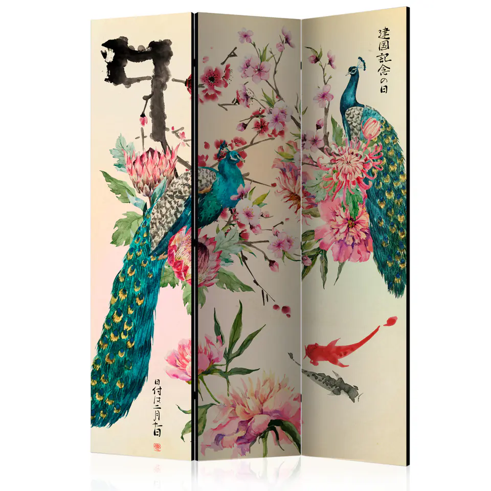 ⁨Parawan - Pawia miłość [Room Dividers] (rozmiar 135x172, wykończenie Dwustronny)⁩ w sklepie Wasserman.eu