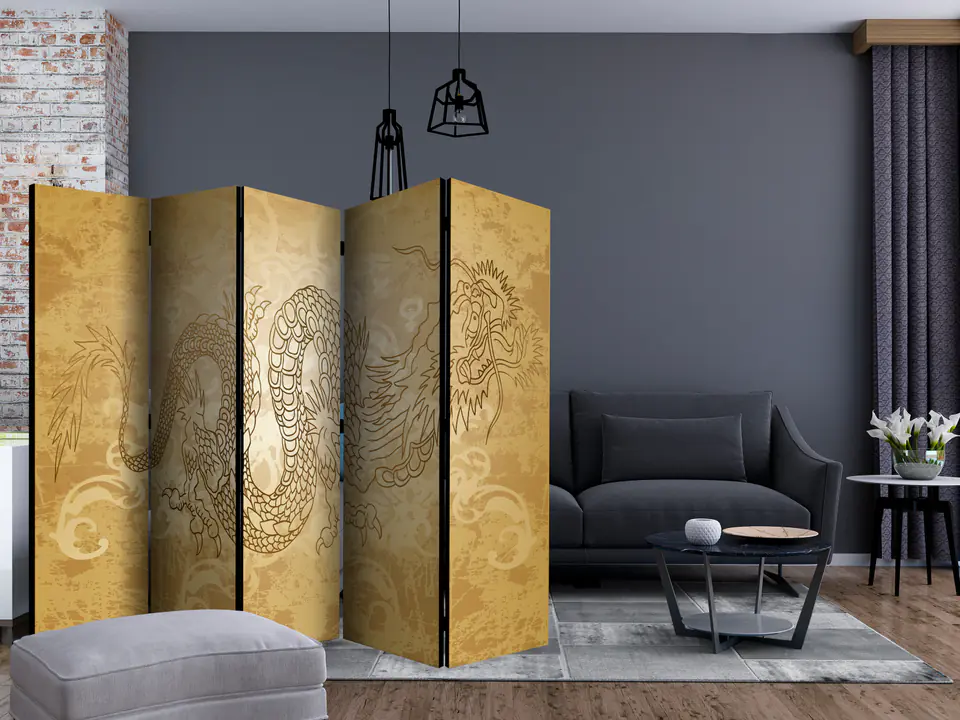 ⁨Parawan - Smok II (rozmiar 225x172, wykończenie Akustyczny)⁩ w sklepie Wasserman.eu