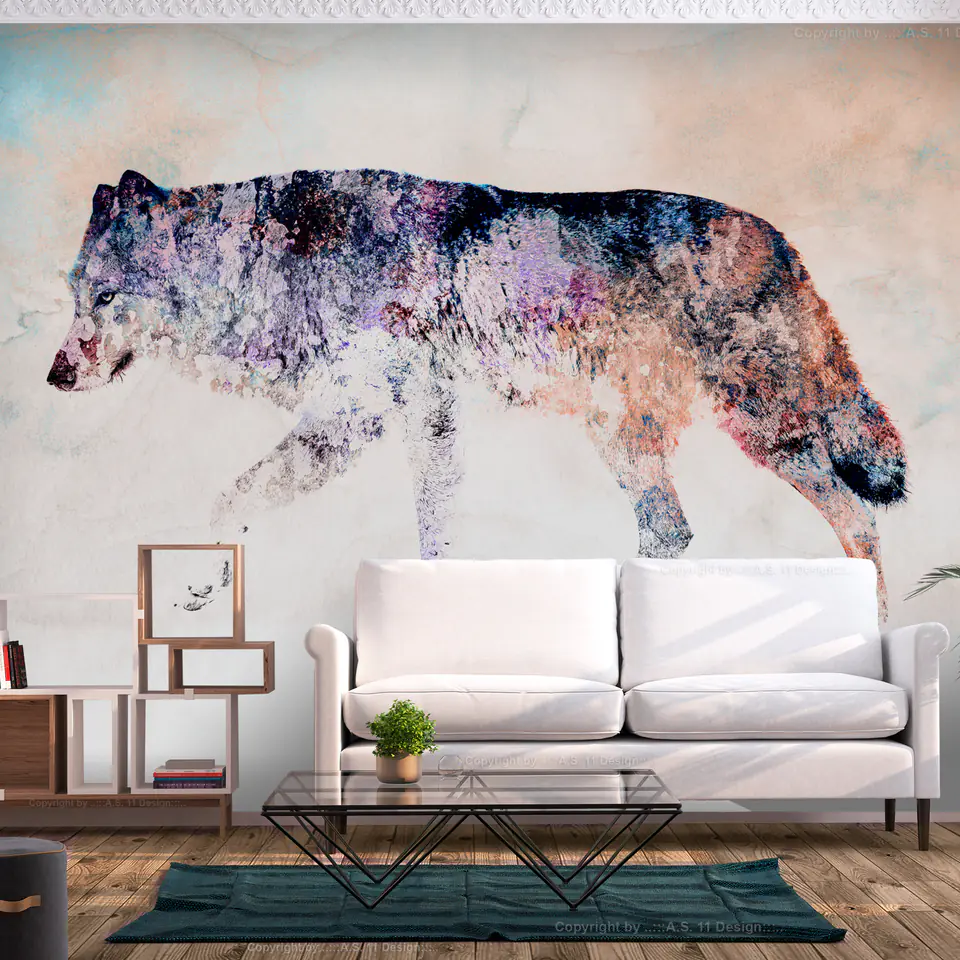 ⁨Fototapeta - Samotny wilk (rozmiar 250x175, wykończenie Standard)⁩ w sklepie Wasserman.eu