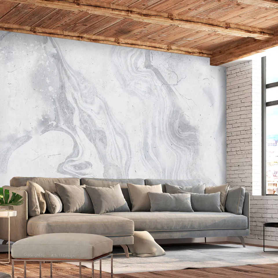 ⁨Wall mural - Cloudy marble (size 100x70)⁩ at Wasserman.eu