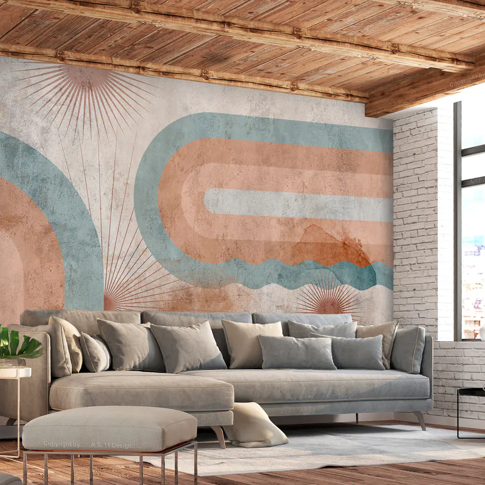 ⁨Wall mural - Three suns (size 100x70)⁩ at Wasserman.eu