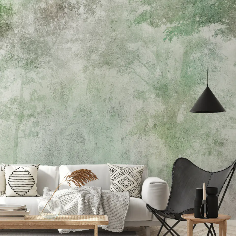 ⁨Self-adhesive mural - Forest soothing - the first variant (size 98x70)⁩ at Wasserman.eu