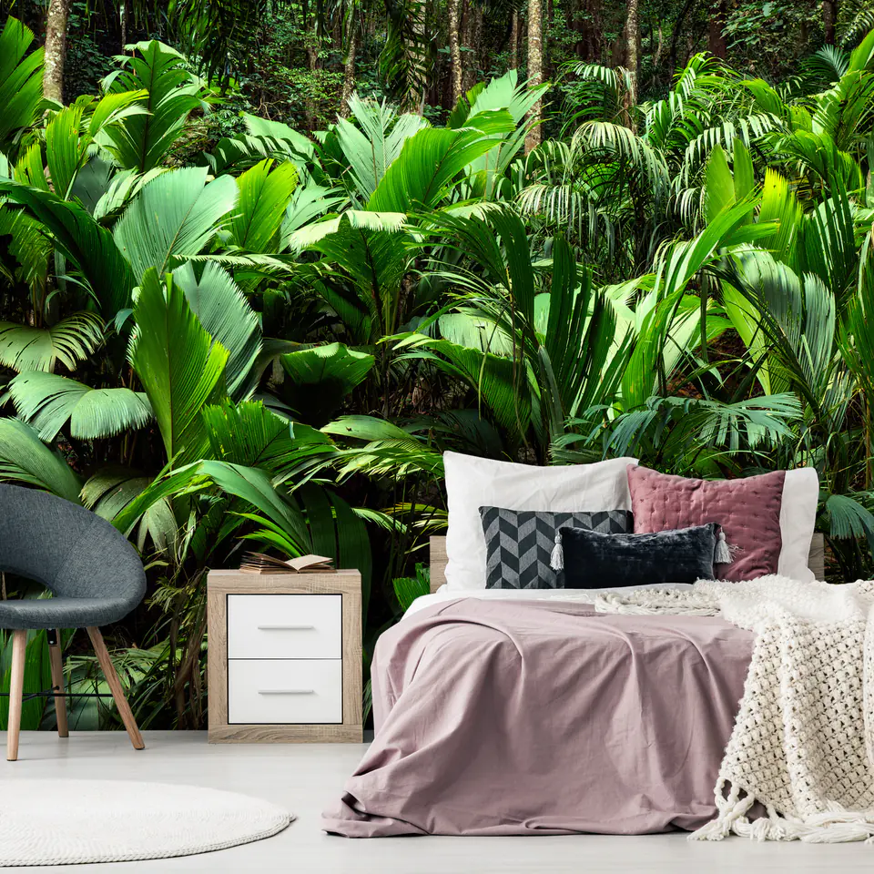 ⁨Self-adhesive wall mural - Freshness of the jungle (size 98x70)⁩ at Wasserman.eu