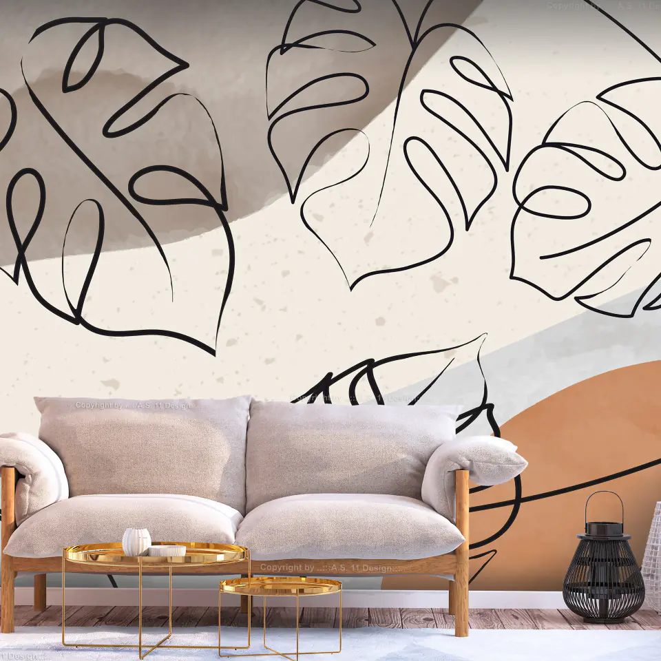 ⁨Self-adhesive mural - Minimalist monsters (size 147x105)⁩ at Wasserman.eu