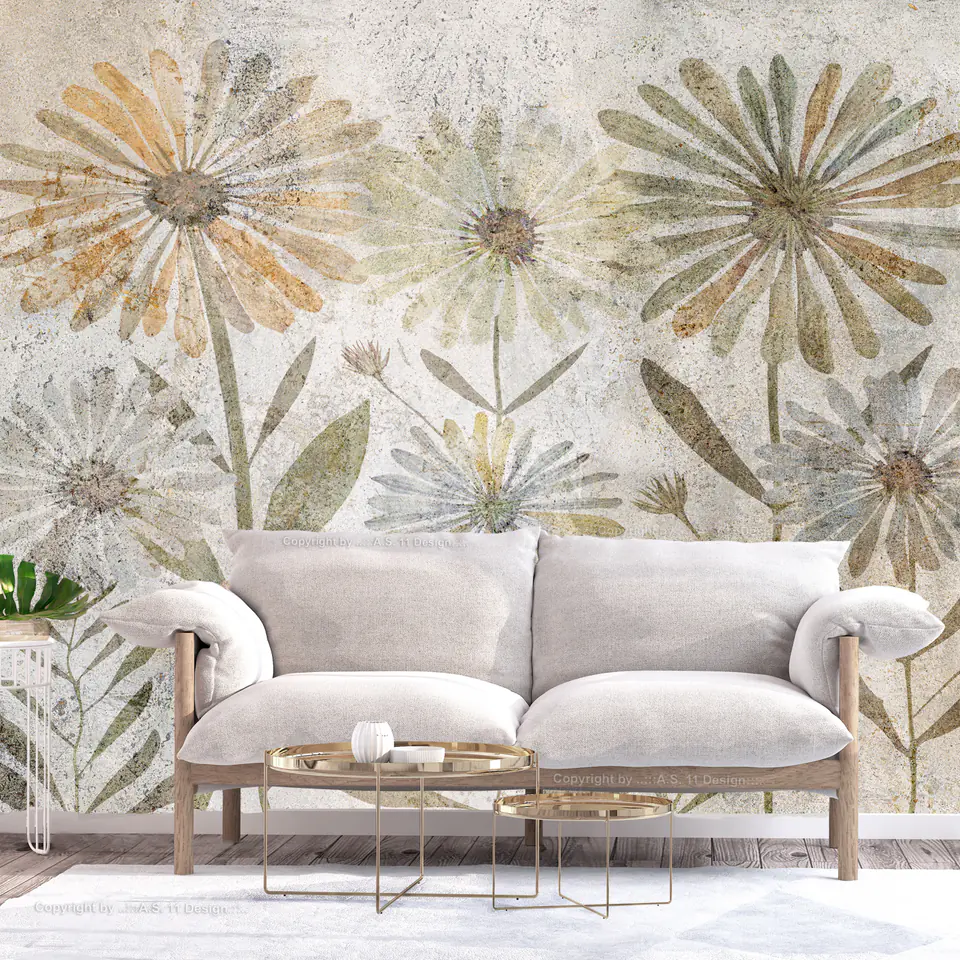 ⁨Wall mural - Family of flowers (size 200x140)⁩ at Wasserman.eu