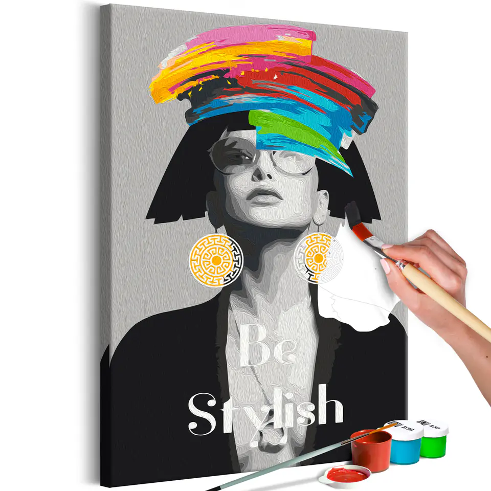 ⁨Self-painting - Be Stylish (size 40x60)⁩ at Wasserman.eu