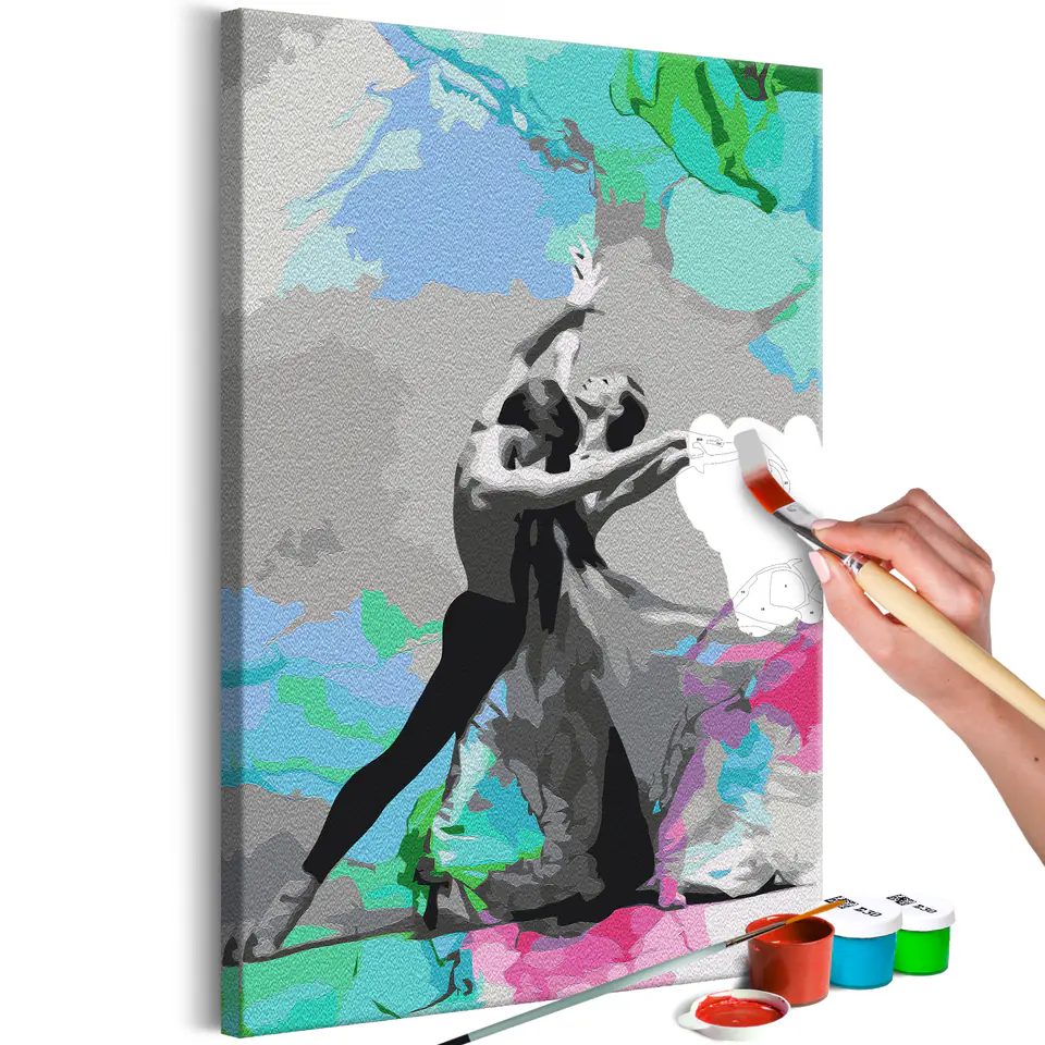 ⁨Self-painting - Dance of colors (size 40x60)⁩ at Wasserman.eu