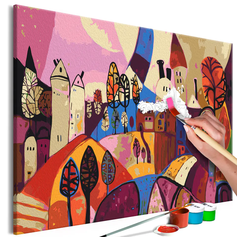 ⁨Self-painting - Fairytale land (size 60x40)⁩ at Wasserman.eu