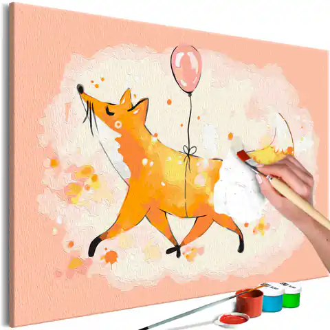 ⁨Self-painting - Flying fox (size 60x40)⁩ at Wasserman.eu