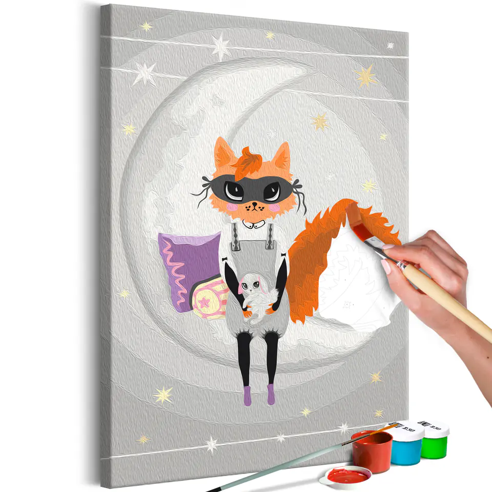 ⁨Self-painting - Bedtime fox (size 40x60)⁩ at Wasserman.eu