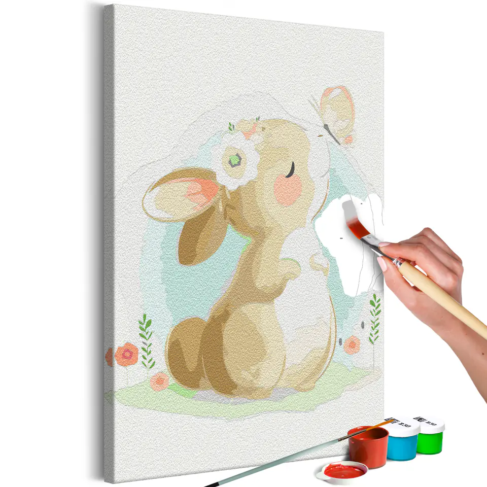 ⁨Self-painting - Dreamer Rabbit (size 40x60)⁩ at Wasserman.eu