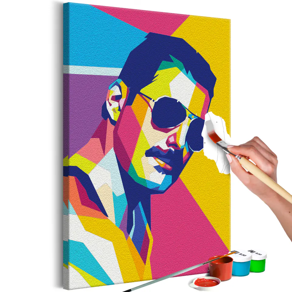 ⁨Self-painting - Colorful Freddie (size 40x60)⁩ at Wasserman.eu