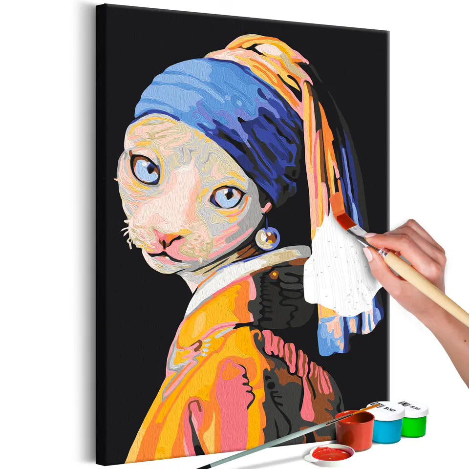 ⁨Self-painting - Dutch cat (size 40x60)⁩ at Wasserman.eu