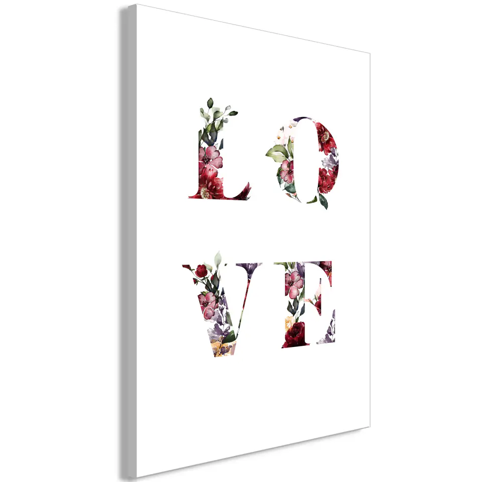 ⁨Picture - Love in Flowers (1-piece), vertical (size 60x90)⁩ at Wasserman.eu