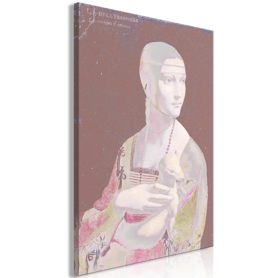 ⁨Obraz - Pastelowa dama (1-częściowy) pionowy (rozmiar 20x30, wykończenie Premium Print)⁩ w sklepie Wasserman.eu