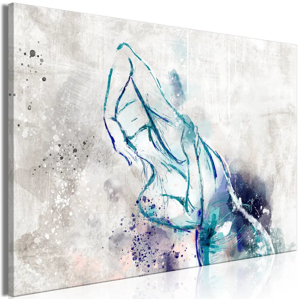 ⁨Picture - Blue woman (1-piece) wide (size 60x40)⁩ at Wasserman.eu