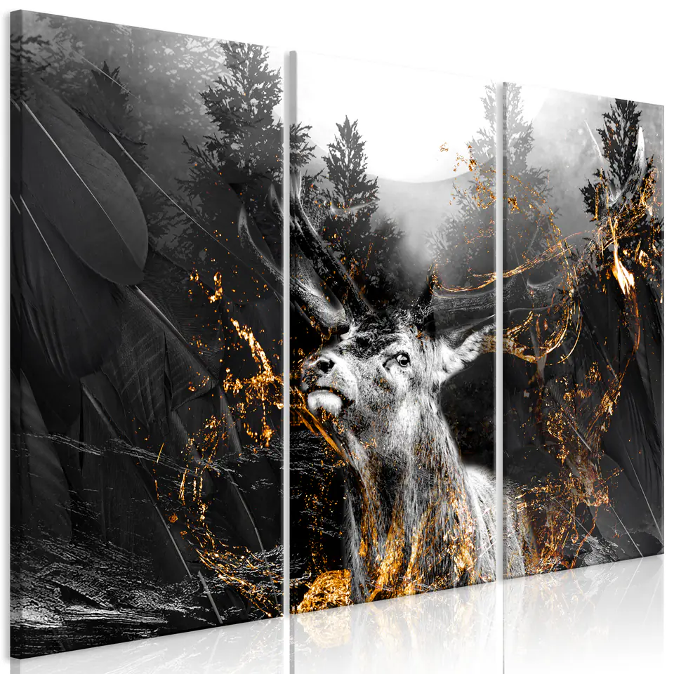 ⁨Painting - King of the Woods (3-piece) (size 90x60)⁩ at Wasserman.eu