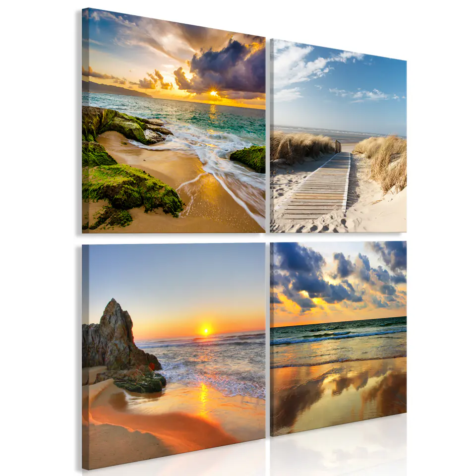 ⁨Picture - Calm of the Sea (4-piece) (size 40x40)⁩ at Wasserman.eu