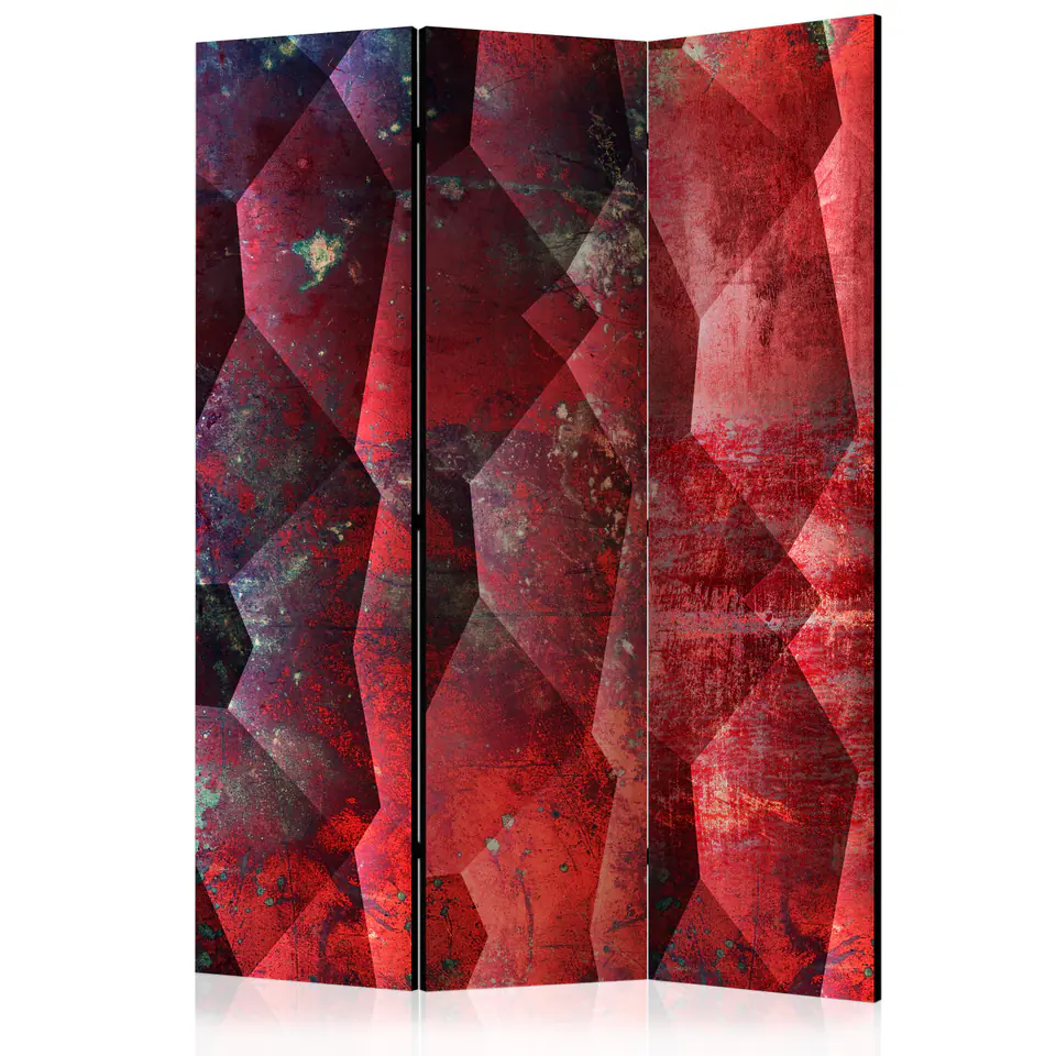 ⁨3-piece screen - Purple relief [Room Dividers] (size 135x172)⁩ at Wasserman.eu