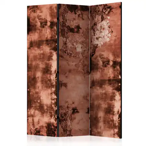 ⁨3-piece screen - Brown concrete [Room Dividers] (size 135x172)⁩ at Wasserman.eu