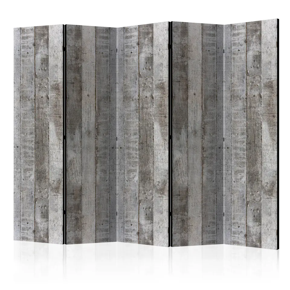 ⁨5-piece screen - Concrete formwork II [Room Dividers] (size 225x172)⁩ at Wasserman.eu