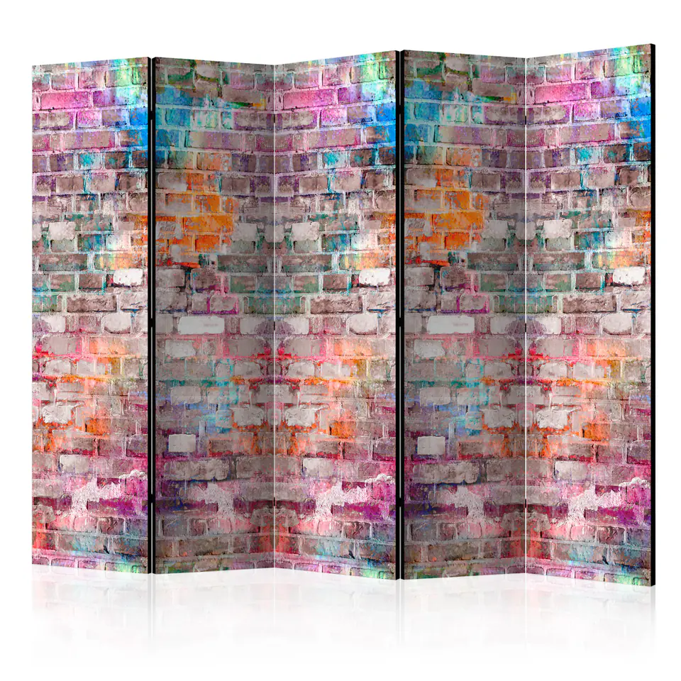 ⁨5-piece screen - Chromatic wall II [Room Dividers] (size 225x172)⁩ at Wasserman.eu