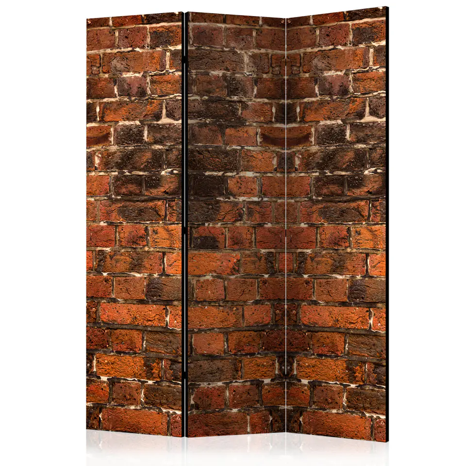 ⁨3-piece screen - Brick shadow [Room Dividers] (size 135x172)⁩ at Wasserman.eu