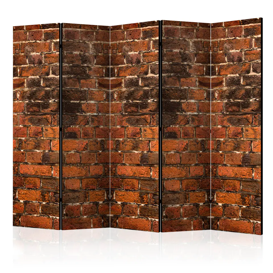 ⁨5-piece screen - Brick shadow II [Room Dividers] (size 225x172)⁩ at Wasserman.eu