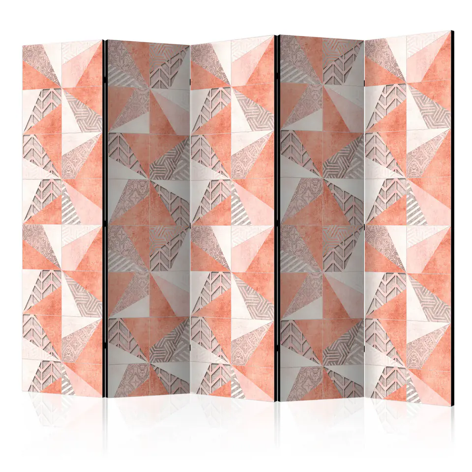 ⁨5-piece screen - Geometry of spring II [Room Dividers] (size 225x172)⁩ at Wasserman.eu