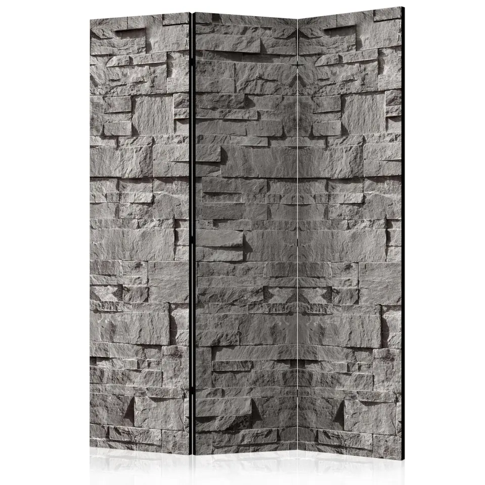 ⁨3-piece screen - Stone overlap [Room Dividers] (size 135x172)⁩ at Wasserman.eu