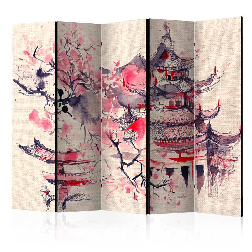 ⁨Parawan - Dom Szoguna II [Room Dividers] (rozmiar 225x172, wykończenie Dwustronny)⁩ w sklepie Wasserman.eu