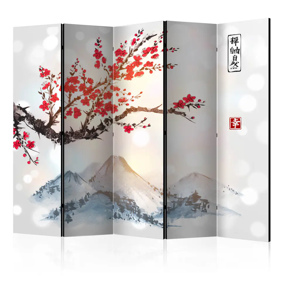 ⁨Parawan - Góra Fudżi II [Room Dividers] (rozmiar 225x172, wykończenie Dwustronny)⁩ w sklepie Wasserman.eu