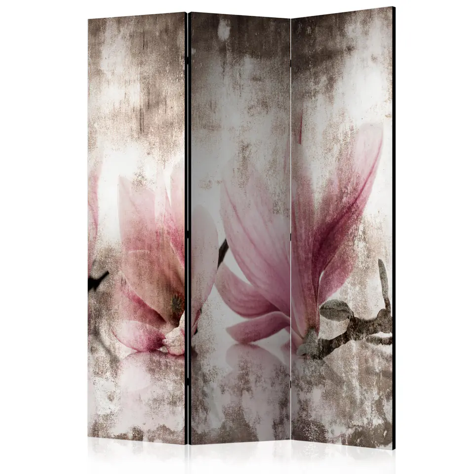 ⁨3-piece screen - Antique magnolias [Room Dividers] (size 135x172)⁩ at Wasserman.eu