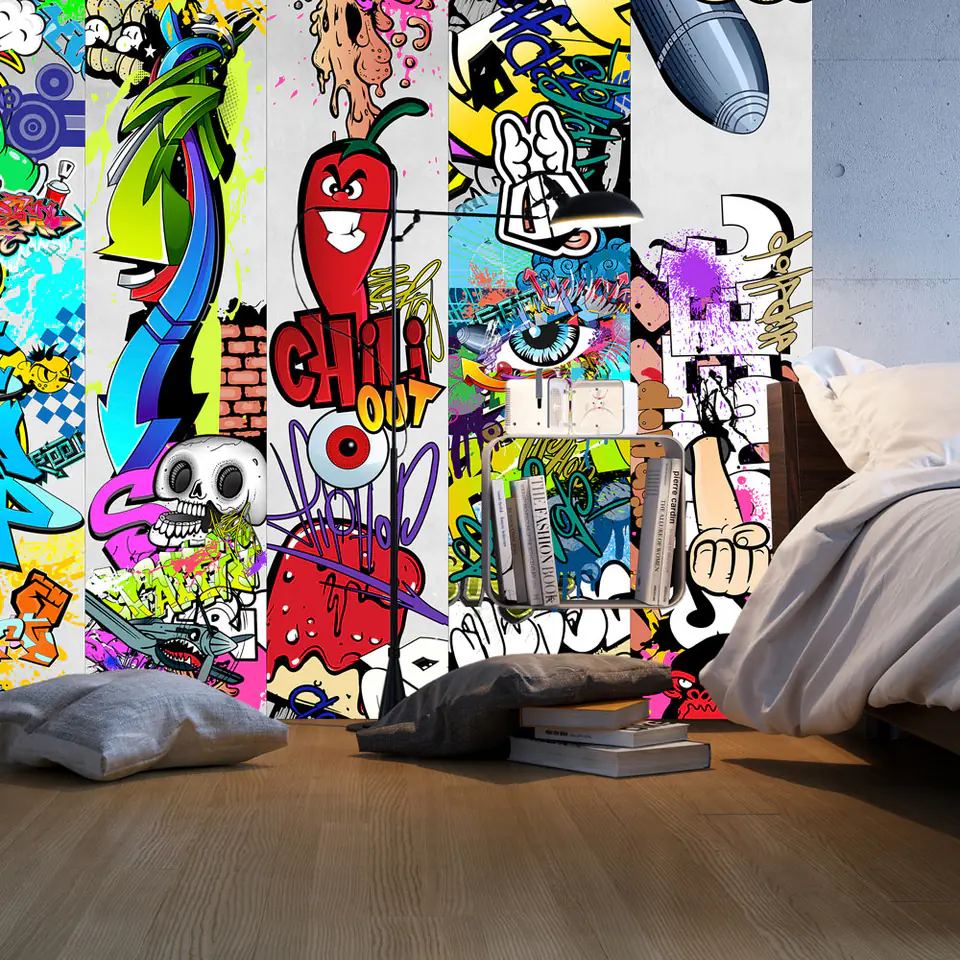 ⁨Wall mural - Watchful eye (size 50x1000)⁩ at Wasserman.eu