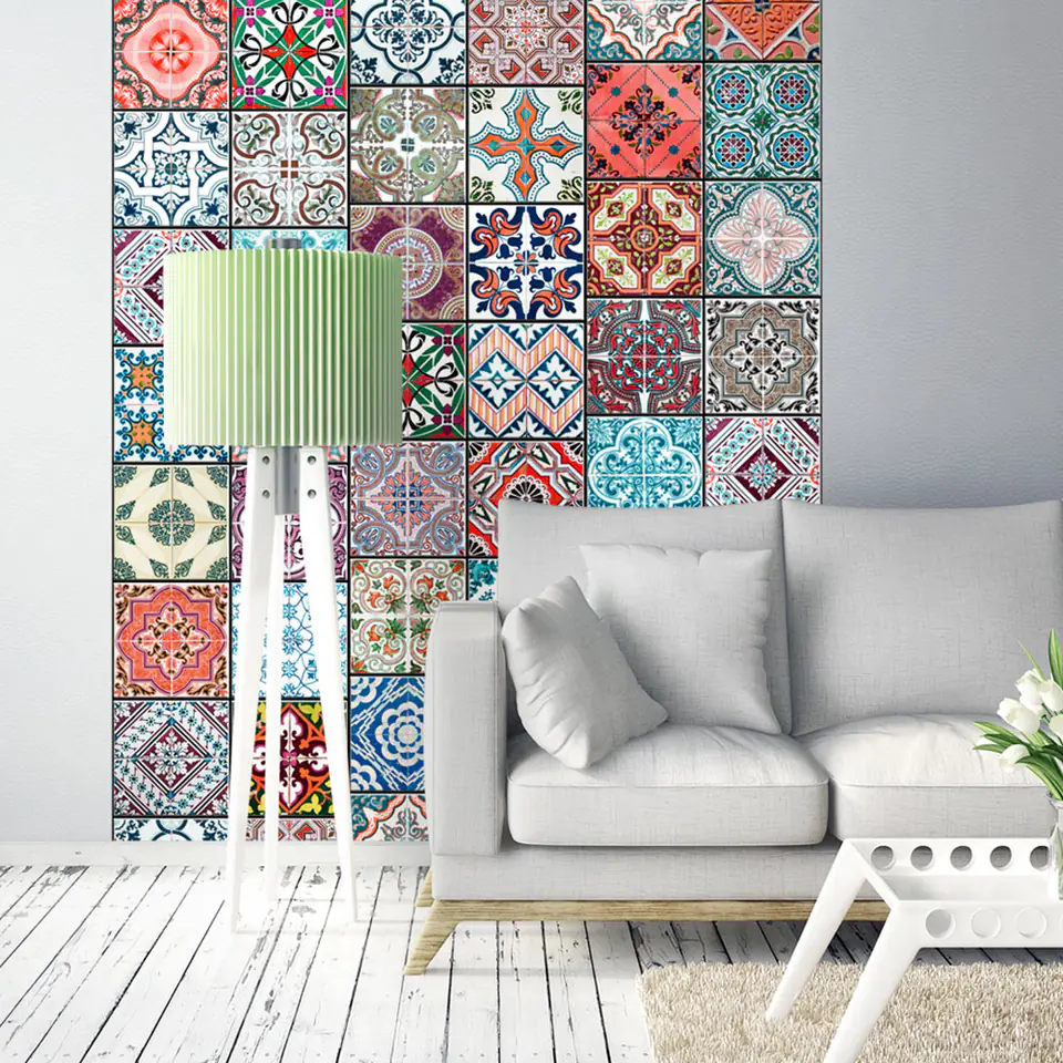 ⁨Wall mural - Magic of colors (size 50x1000)⁩ at Wasserman.eu