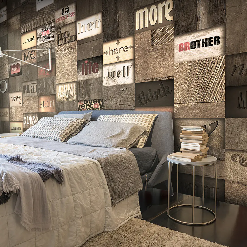 ⁨Wall mural - Epigraph (size 50x1000)⁩ at Wasserman.eu