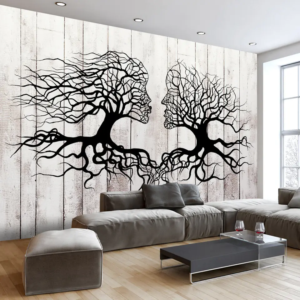 ⁨Wall mural - Kiss of trees (size 100x70)⁩ at Wasserman.eu