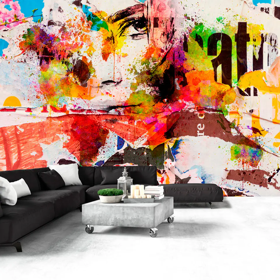 ⁨Wall mural - The face of the city (size 100x70)⁩ at Wasserman.eu